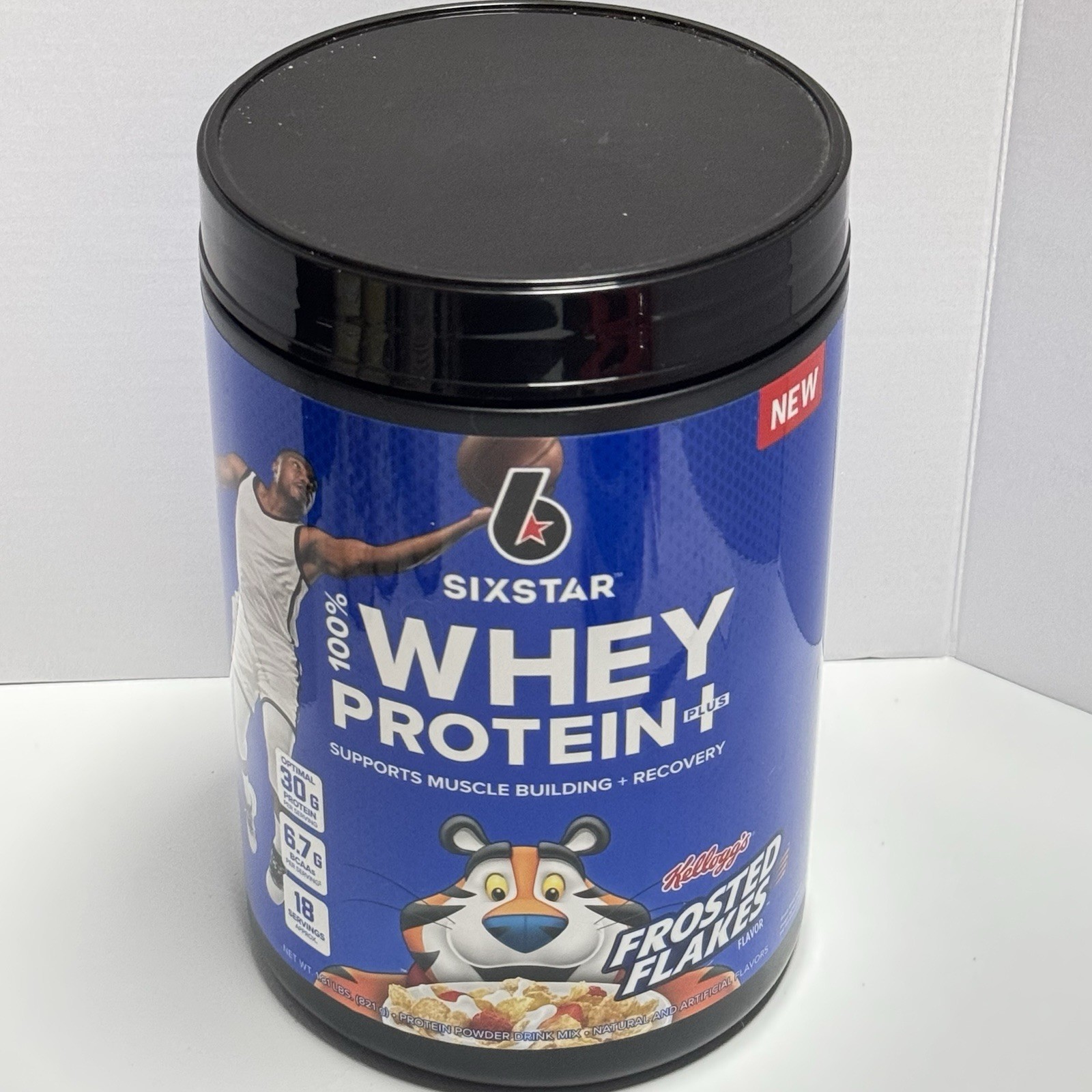 Six Star 100% Whey Protein Plus Kelloggs Frosted Flakes 1.81 lbs EXP 5/26 SEALED