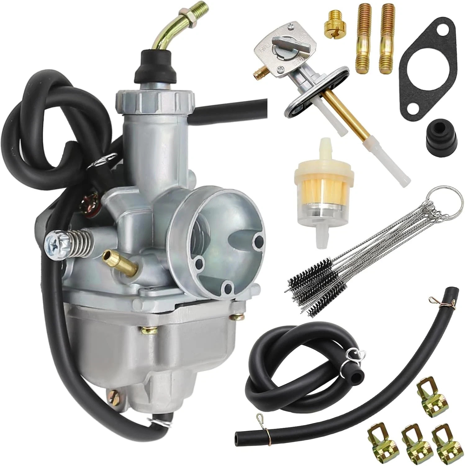 Carburetor Replacement for Timberwolf 250 YFB250 , Carb with Fuel Tank Switch