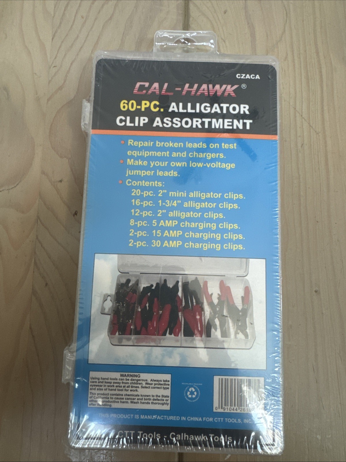 Cal-Hawk 60pc Alligator Clip Assortment