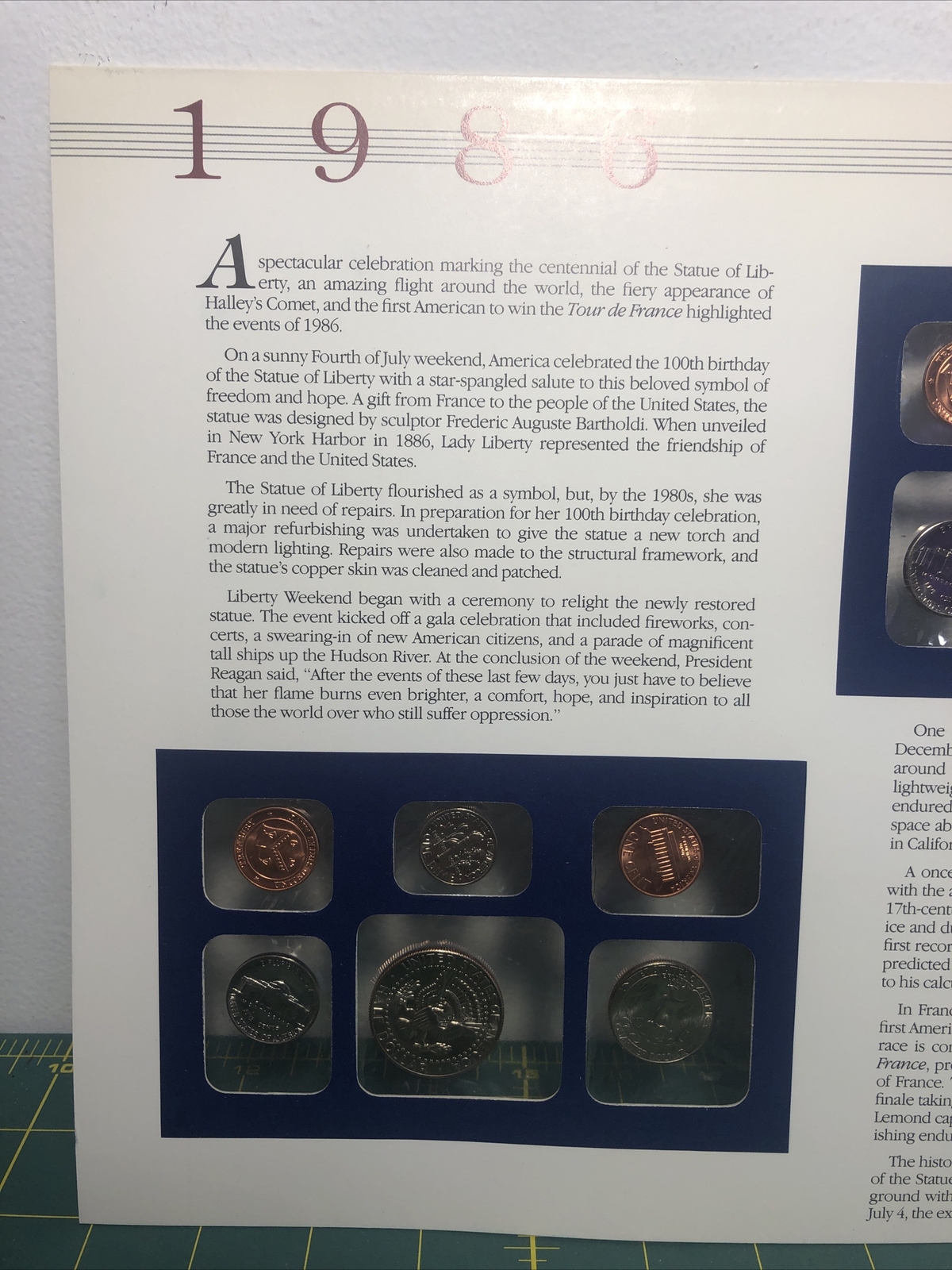1986 Postal Commemorative Society Panel Uncirculated P&D Mint Sets +U.S. Stamps