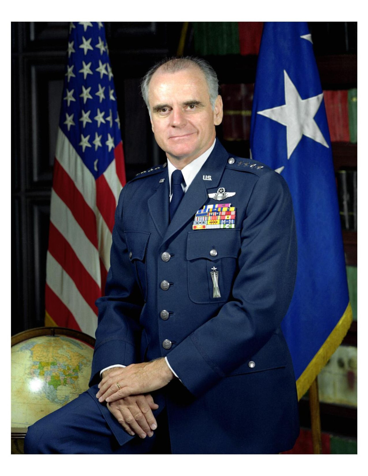 United States Air Force General James P. Mullins 8x10 Photo On 8.5" x 11"