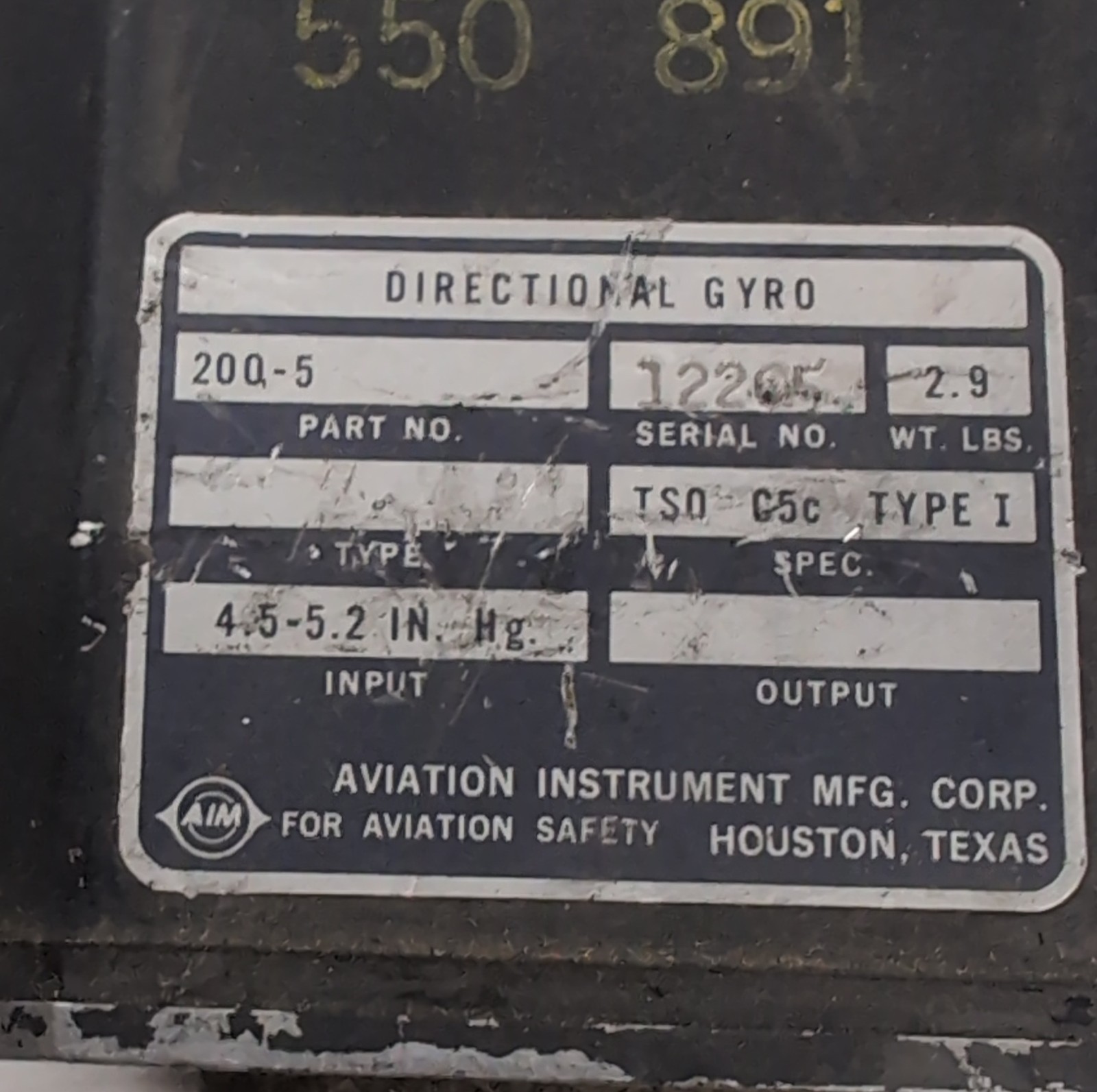 Directional Gyro P/N:200-5