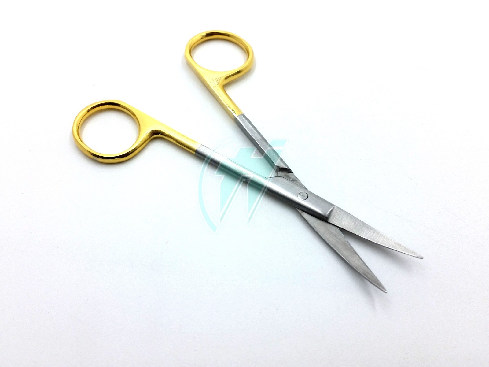 Gold Handle IRIS Micro Dissecting Scissors Curved 4.5"