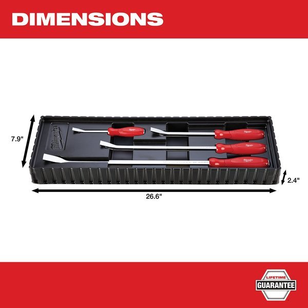 Milwaukee Tool 48-22-9214 4 Pc. Pry Bar Set