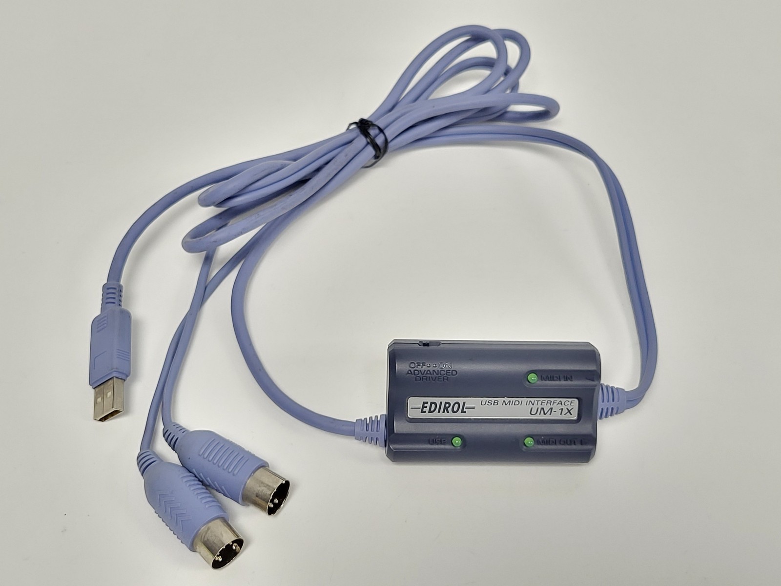 Roland Edirol UM-1X USB Cable Midi Interface, 1-In/1-Out