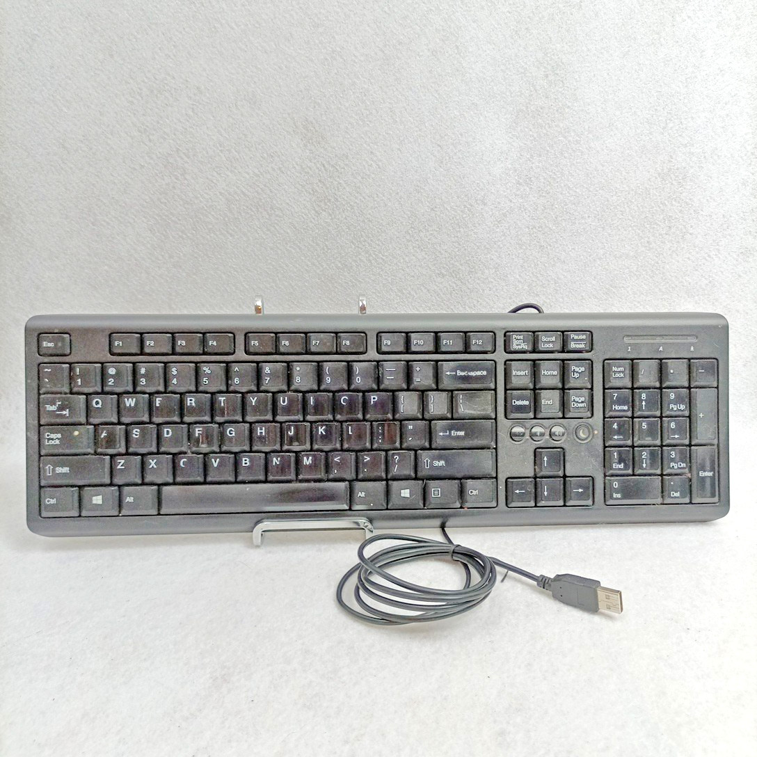 HP USB Wired Keyboard SK-2085 Black PC Computer Keyboard EUC
