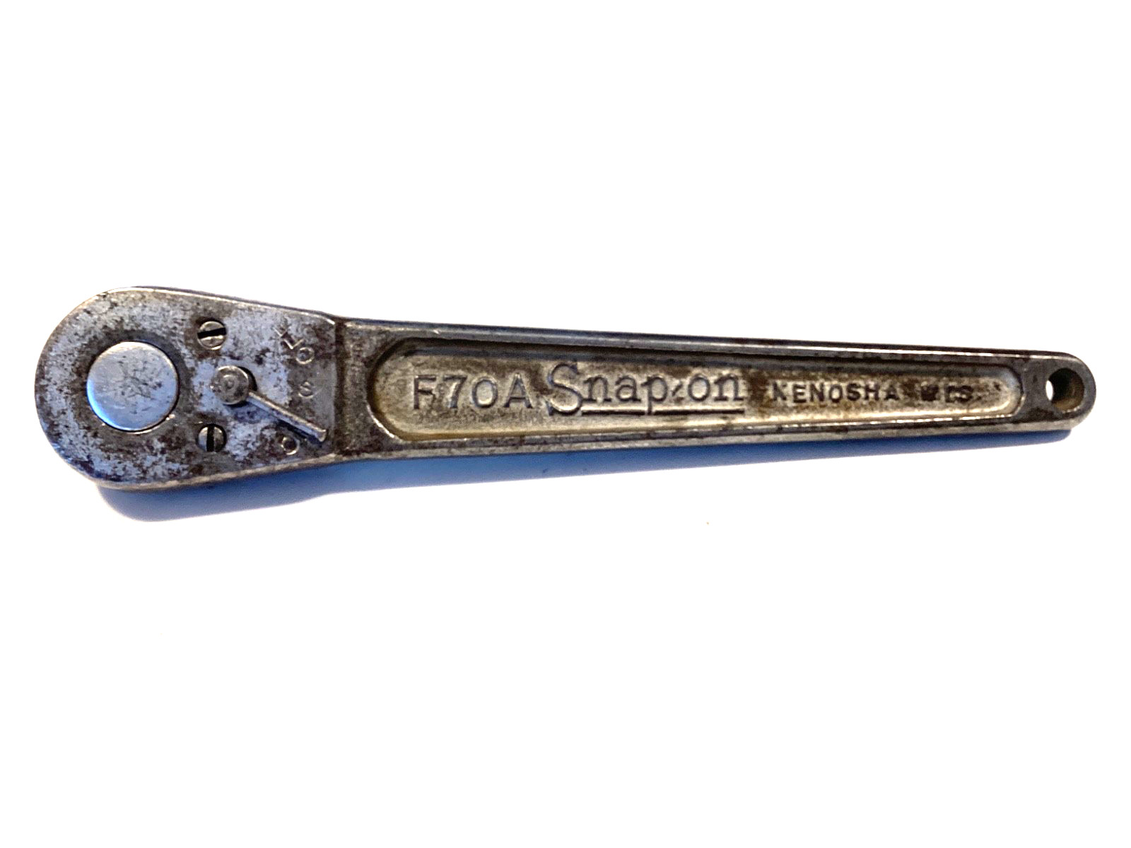 Snap On F70A 3/8” Drive Ratchet With RARE Needle Shift Lever Vintage 1935 Model