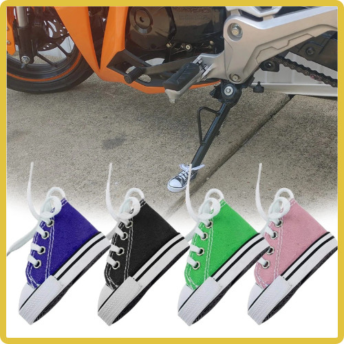 Mini Motorcycle Kickstand Shoe Canvas Motorbike  Pad Funny Foot Support Bike