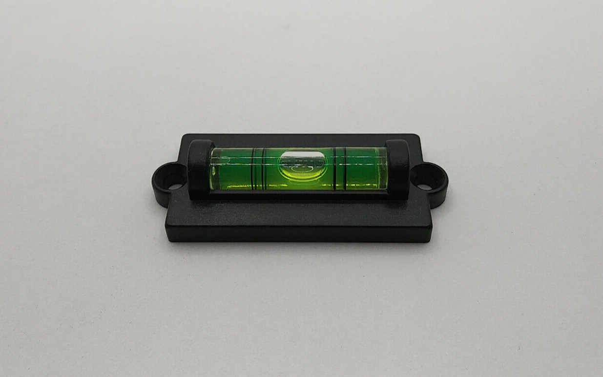 4pcs Screw Down Bubble Level wScrews - Sens: ±0.5° in lines, 48'/2mm 14mm/m NEW