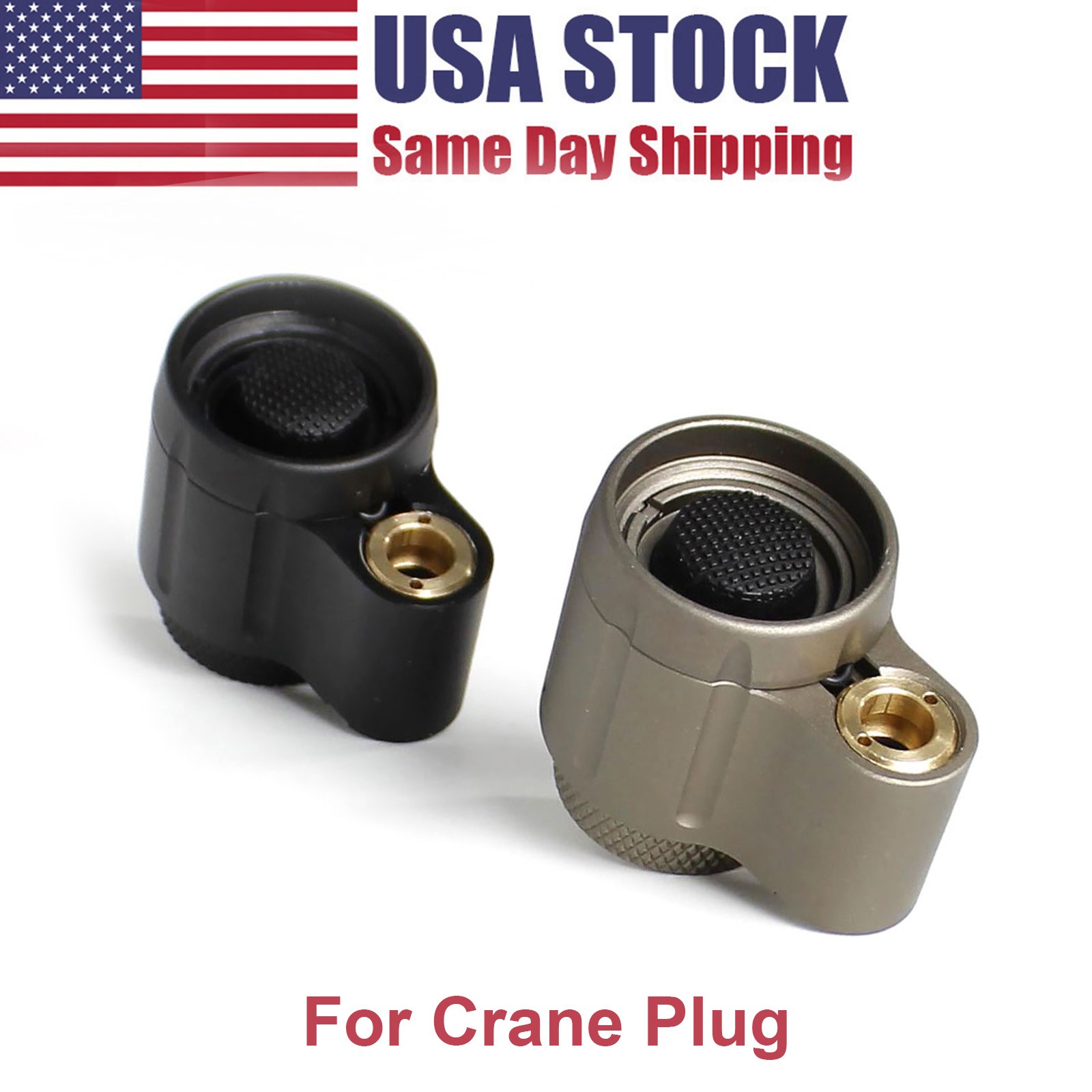 US Tactical Flashlight Metal Tailcap For M300 M600 Weaponlight Tail Cover -Crane