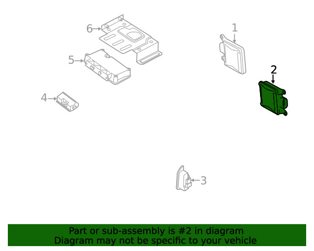 Genuine Audi Control Module 4H0-907-568-F