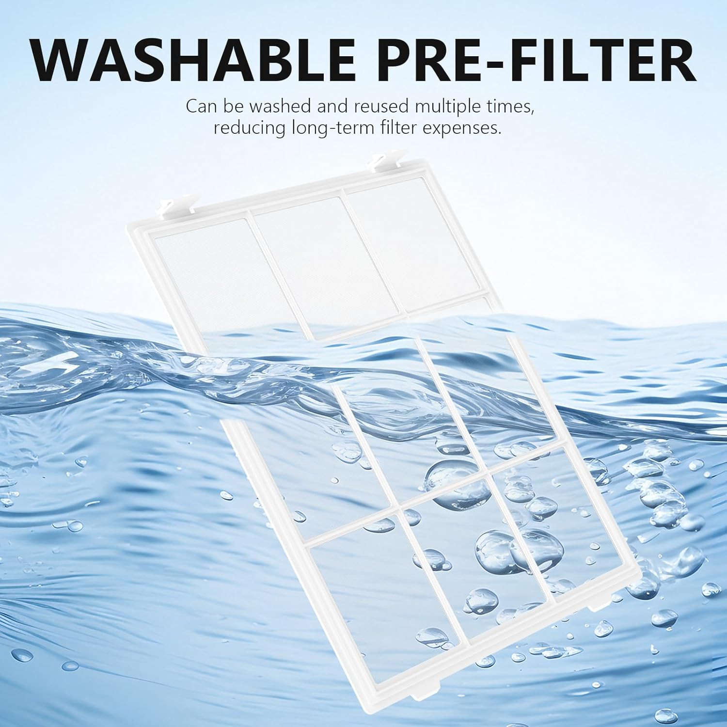 2 Pack C545 Washable Fine Mesh Pre-Filter with 2 Carbon Filters, Compatible with