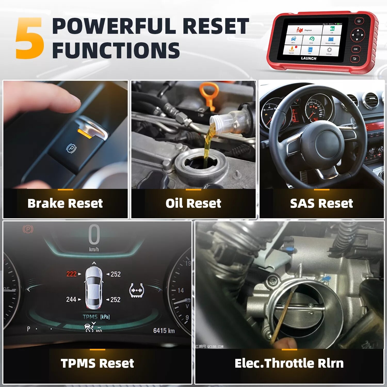 LAUNCH CRP129i Car OBD2 Scanner Diagnostic Tool Code Reader ABS SRS Oil EPB TPMS