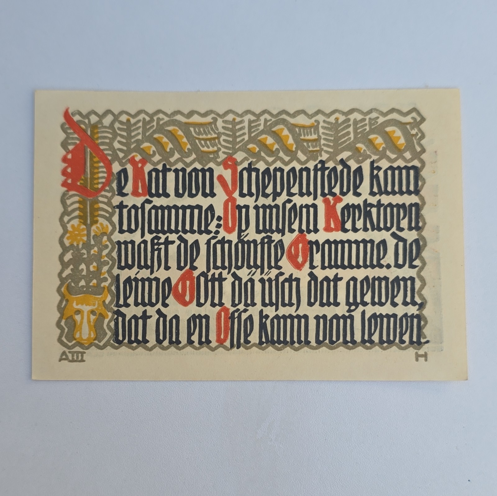 50 PFENNIG 1921 Notgeld Excellent Condition Old BANKNOTE Germany