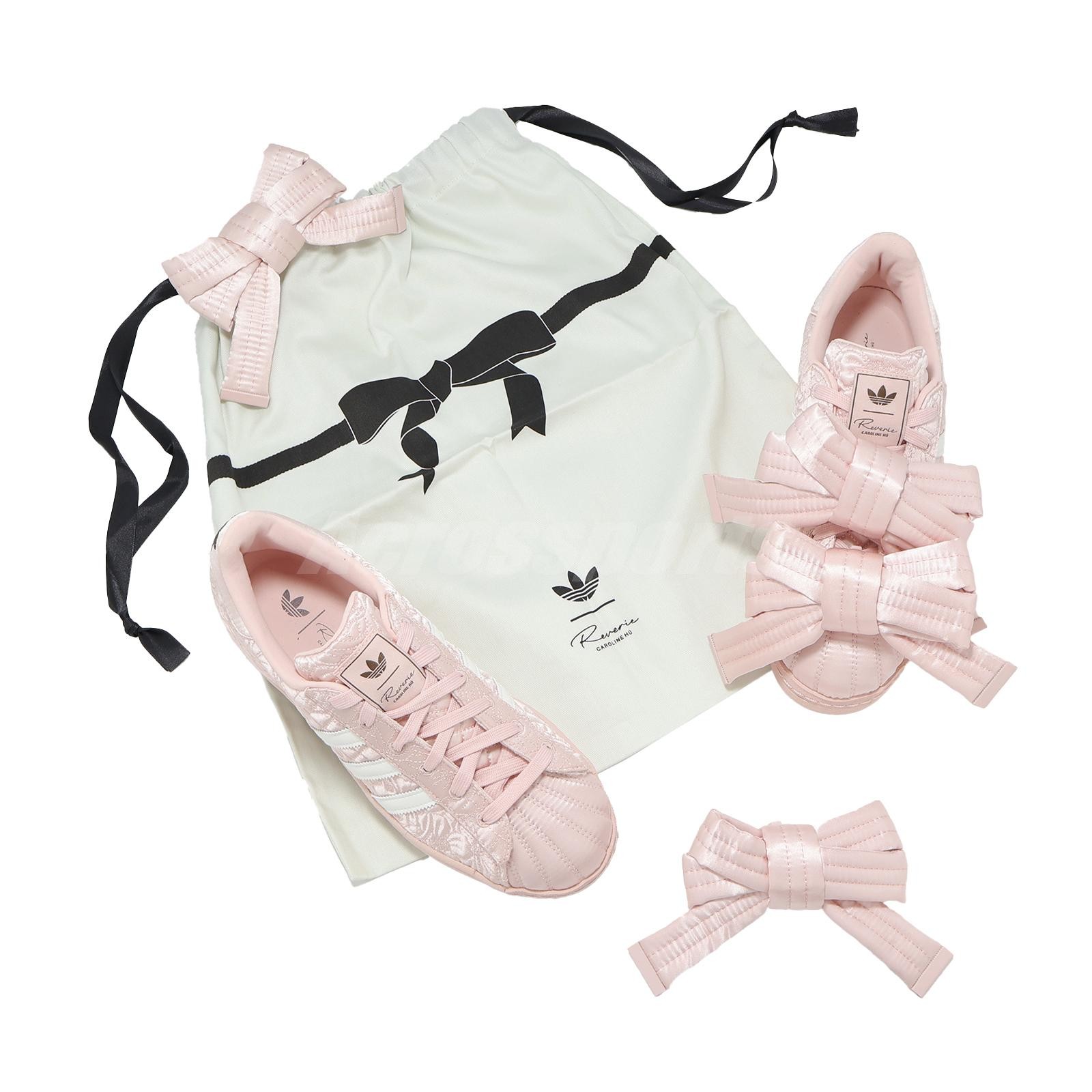 adidas Originals x Caroline Hu Superstar W Sandy Pink Core White Women JQ8737