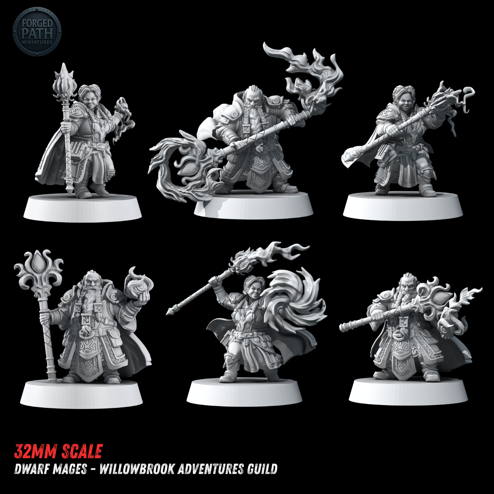 Dungeons & Dragons Playable Character - Female Male Dwarf - Mage
