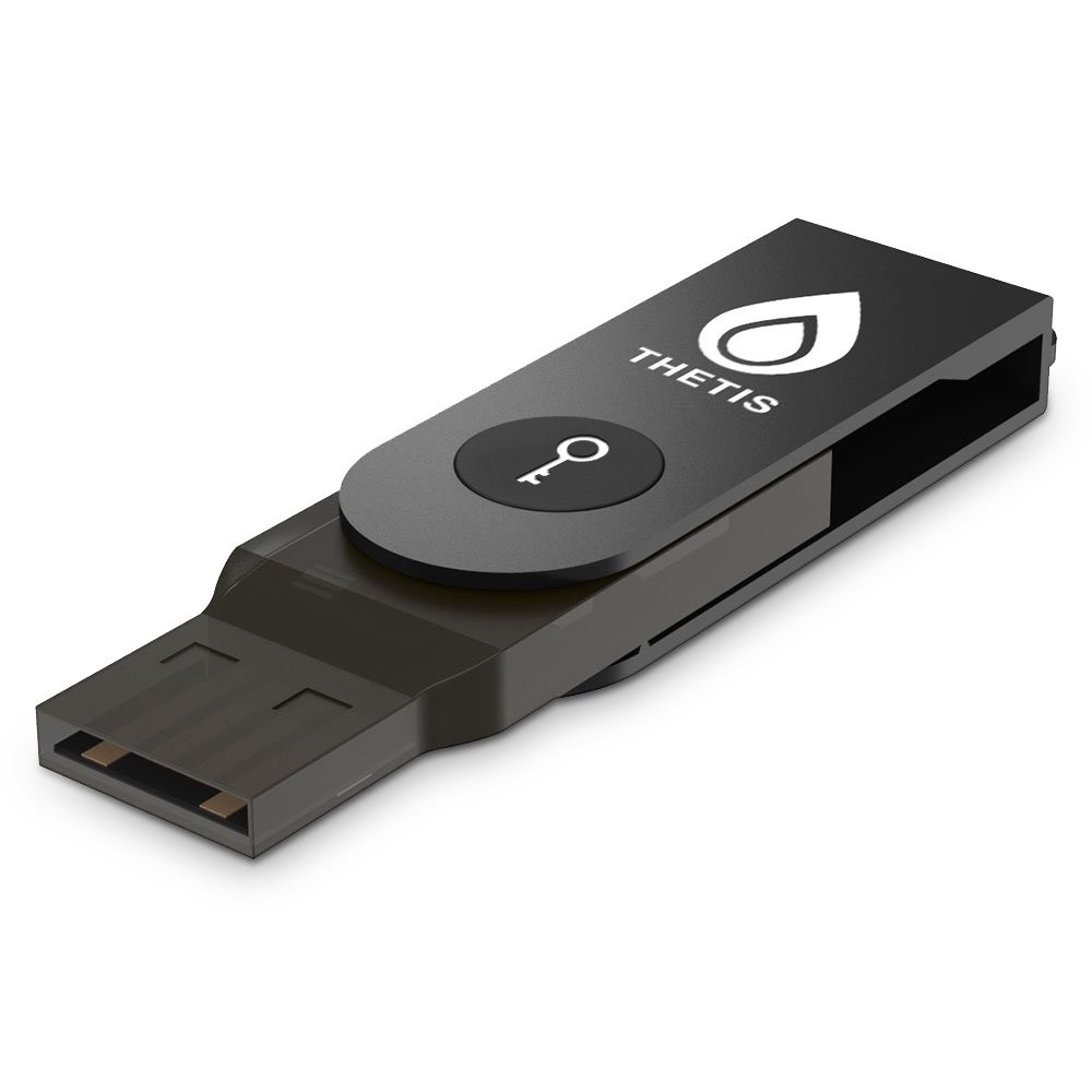 FIDO U2F Key, [Aluminum Folding Design] Universal Factor Authentication USB (...