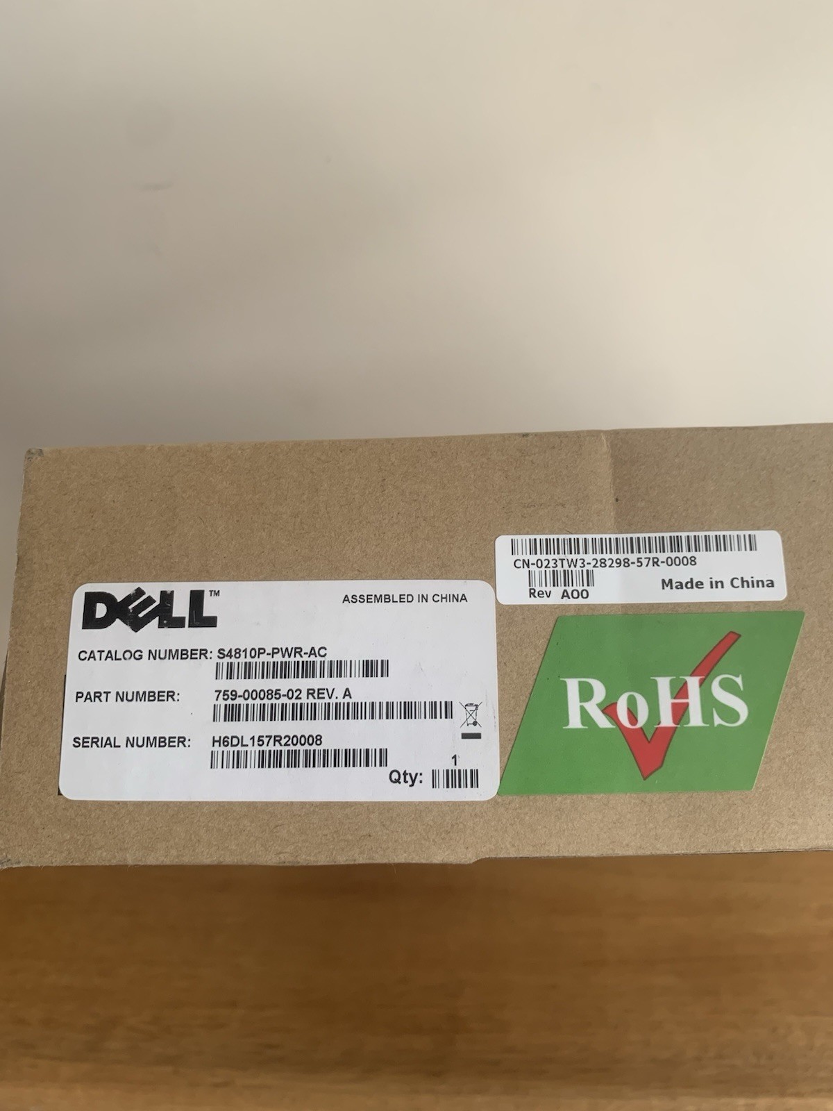 Dell S4810P-PWR-AC 350w Power Supply - Force10