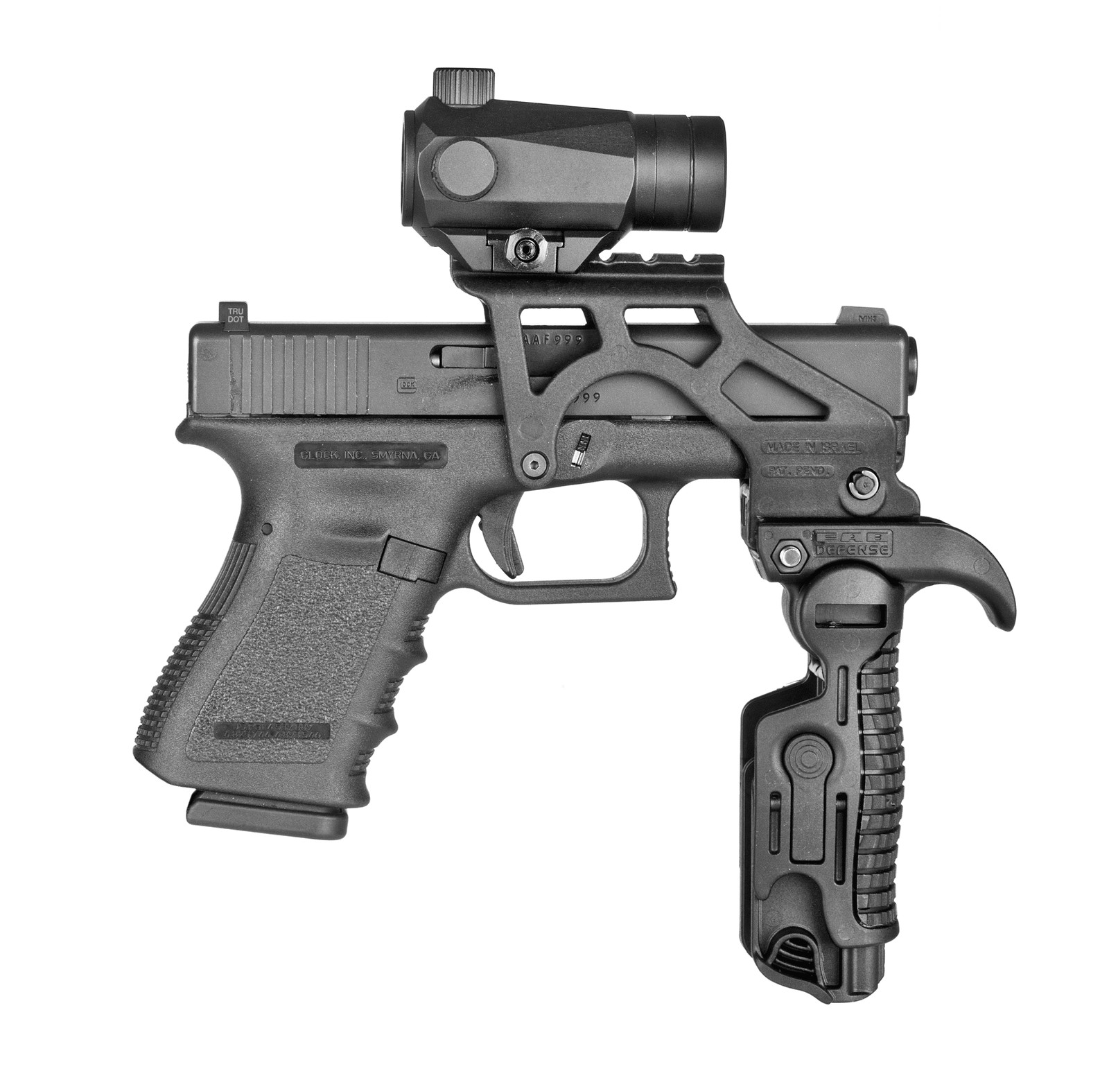 Mo Group Fab Defense Black Tactical Scope Mount for Railed Glock : TAC-02