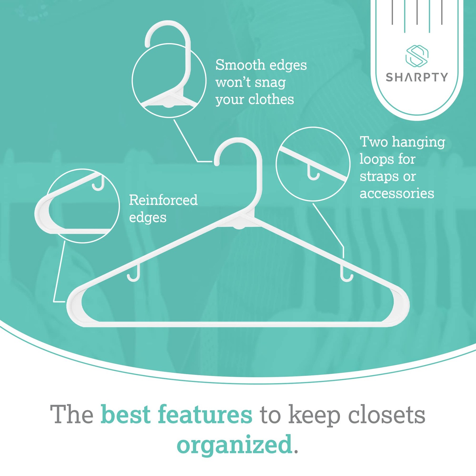 Plastic Clothes Hangers - Adult Plastic Hanger - Clothing Hangers - Standard ...