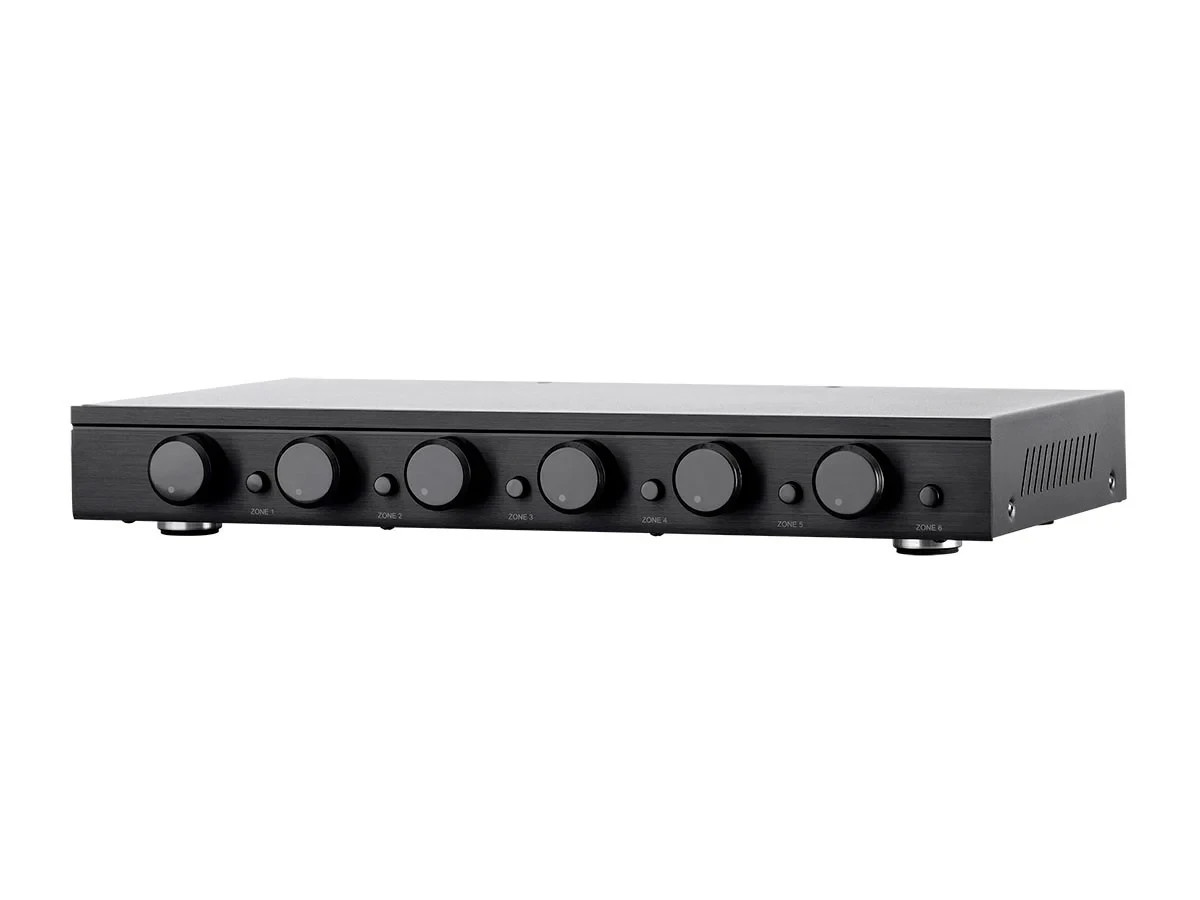 SSVC-6.1 Single Input 6-Channel Speaker Selector - with Volume Control, Black
