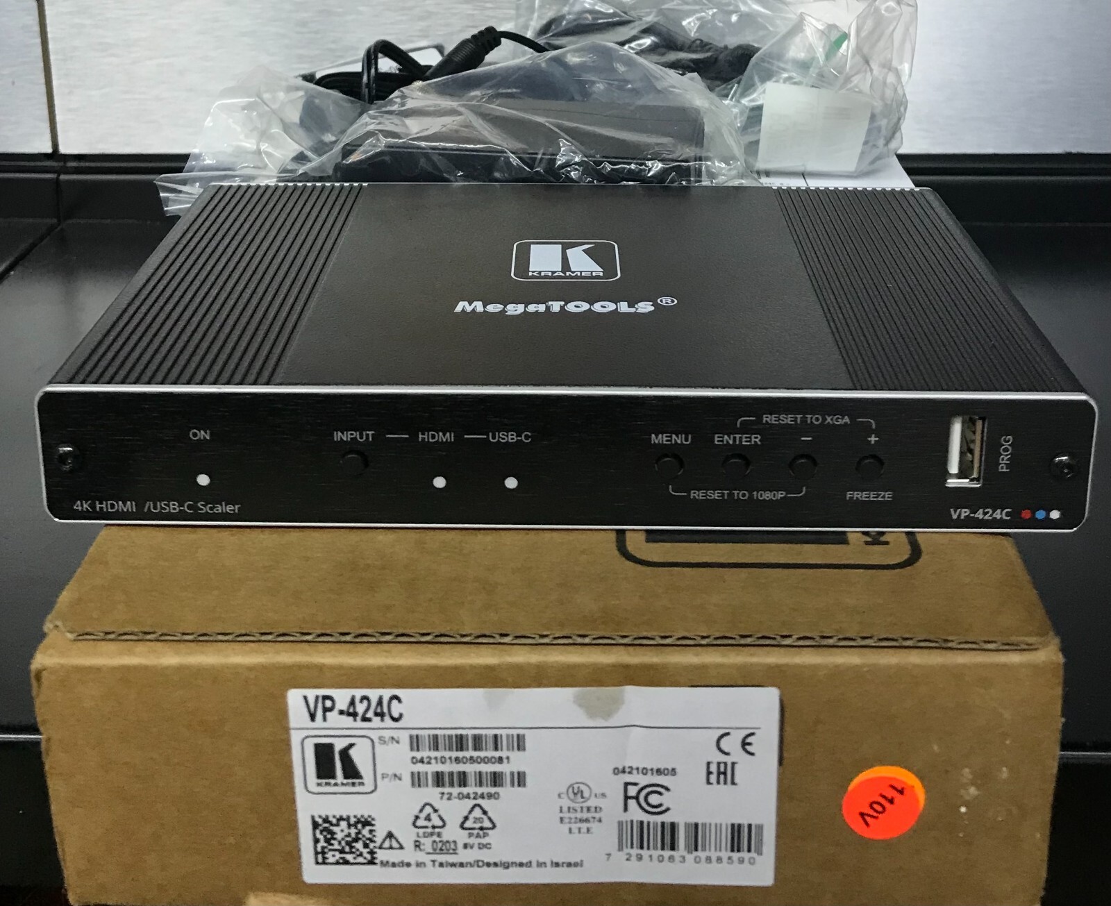 NEW Kramer VP-424C 18G 4K HDMI-HDMI ProScale Digital Scaler W/ HDMI/USB-C Inputs