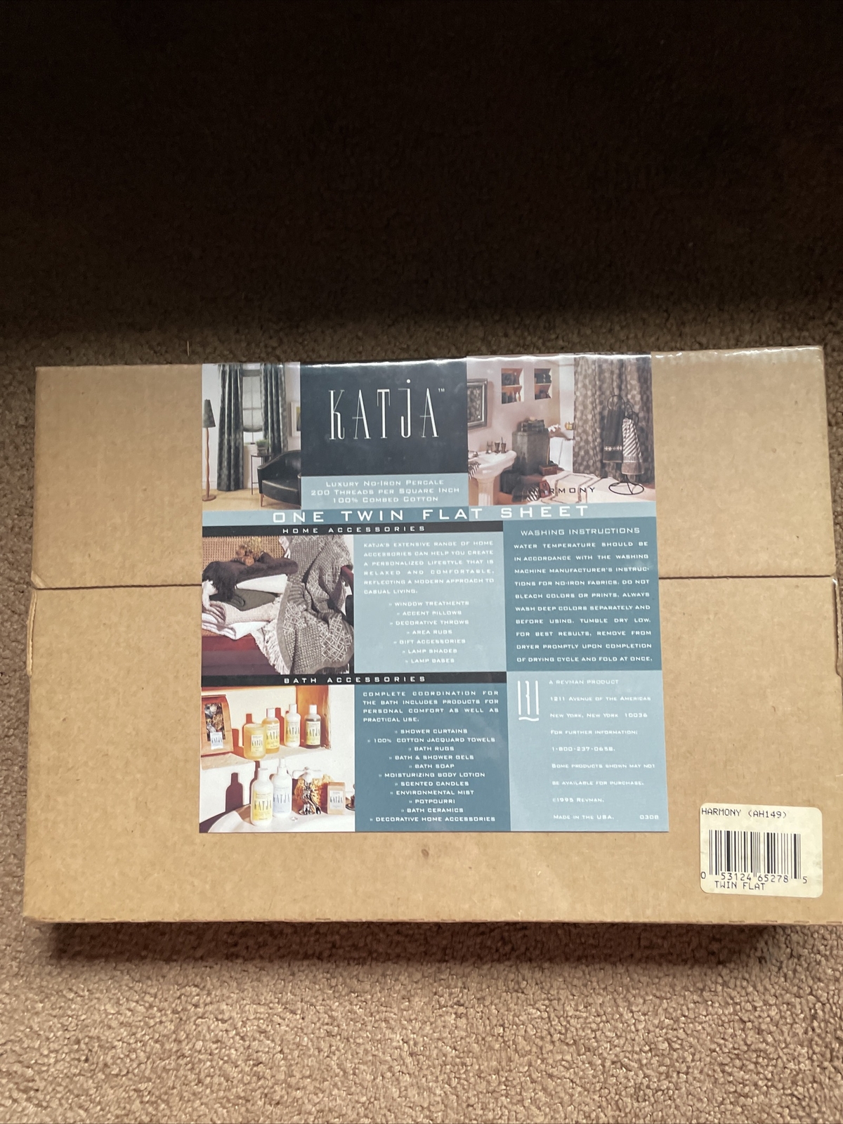 KAJTA ONE twin flat sheet 100 cotton