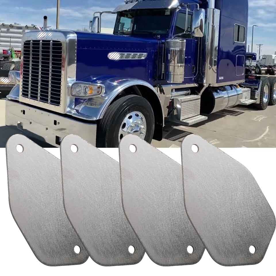 Roof Plates Horn Kit Block Off For Peterbilt 379 389 Stainless Steel Paintable