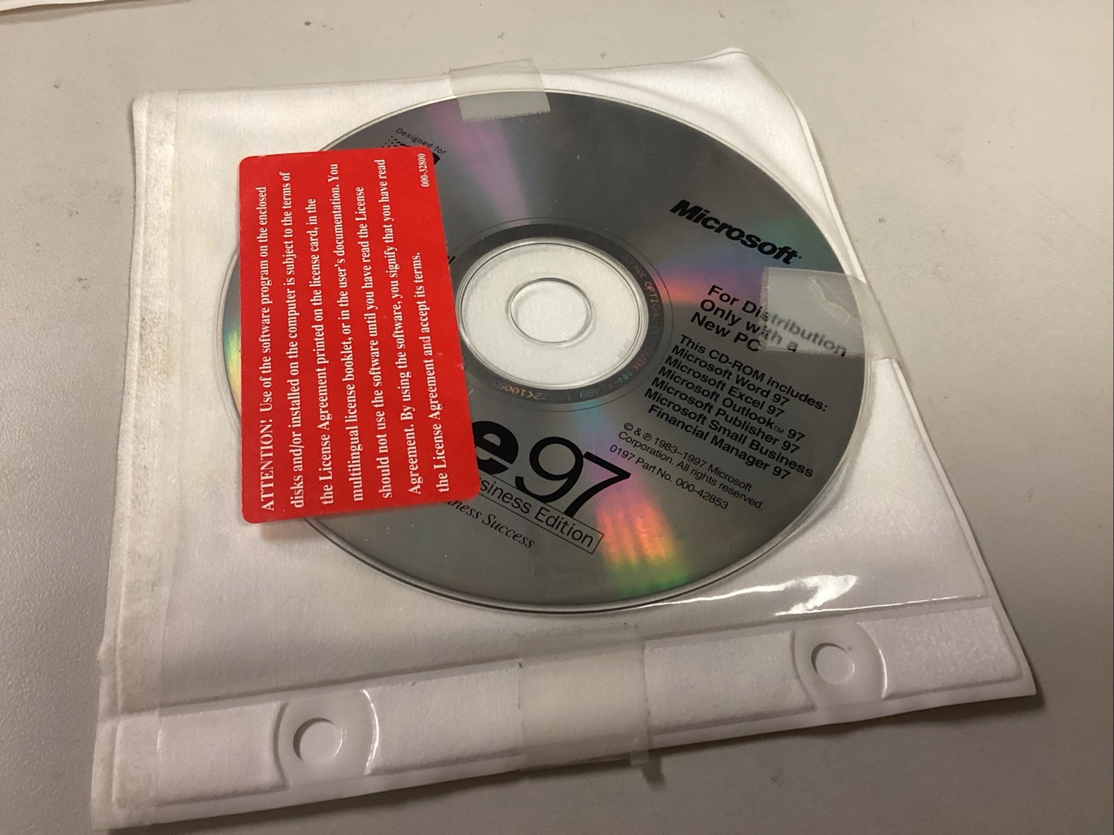 Microsoft Office 97 Small Business Edition With Product Key