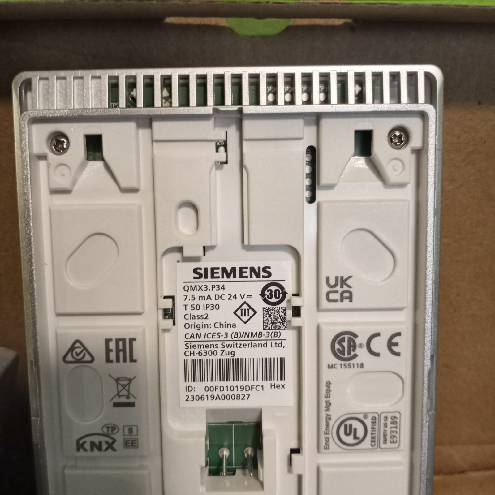 Siemens Qmx3.p34 Room Unit
