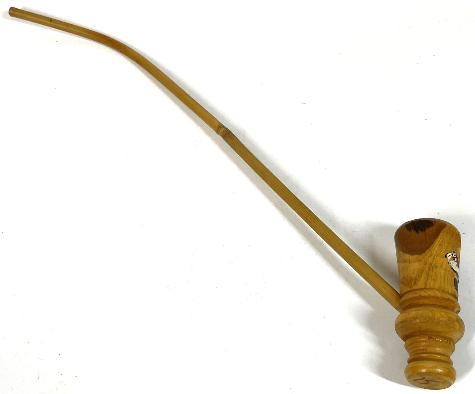 Vintage Lookout MT Moutain TN Carved Wood Native American Canoe Toy Costume Pipe