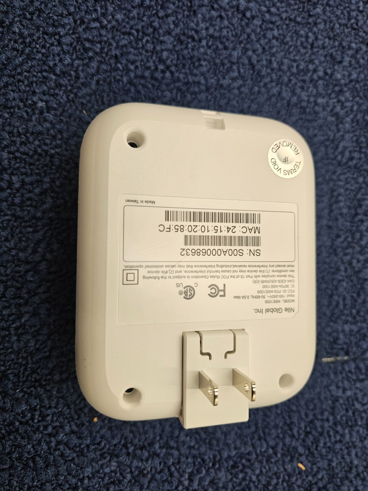Nile Wireless Access Point NSE1000 NS1000 Wireless Sensor 100-240V 0.5A