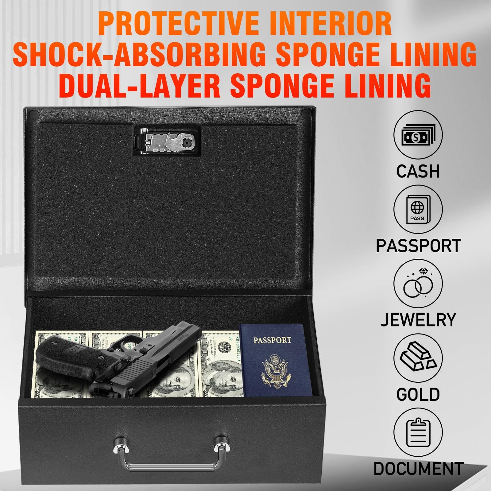 TOTOY 0.26 CuFt Fireproof Document Box