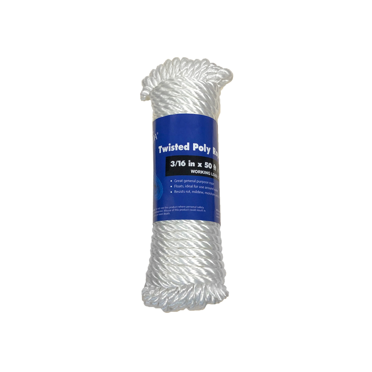 Corda 3/16 in. x 50 ft. Twisted Nylon General Purpose Rope (2-Pack)