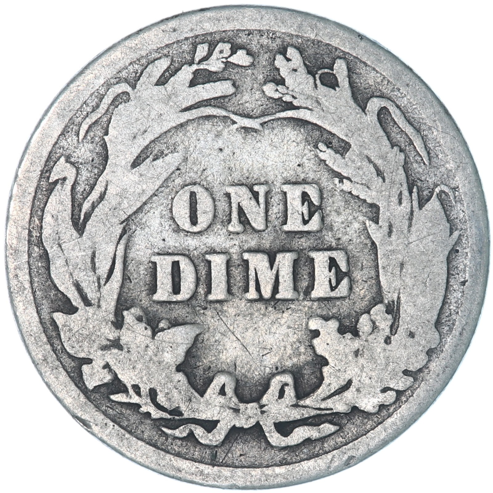 1909 (P) Barber Dime 90% Silver Good GD
