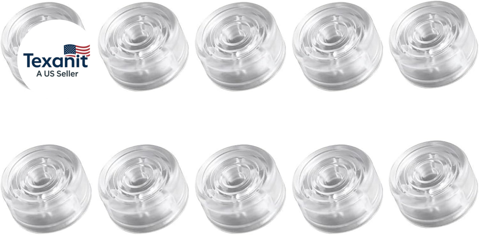 10 Pcs Guitar Pedal Knobs Cap Guitar Effects Footswitch Top Covers Clear Guitar