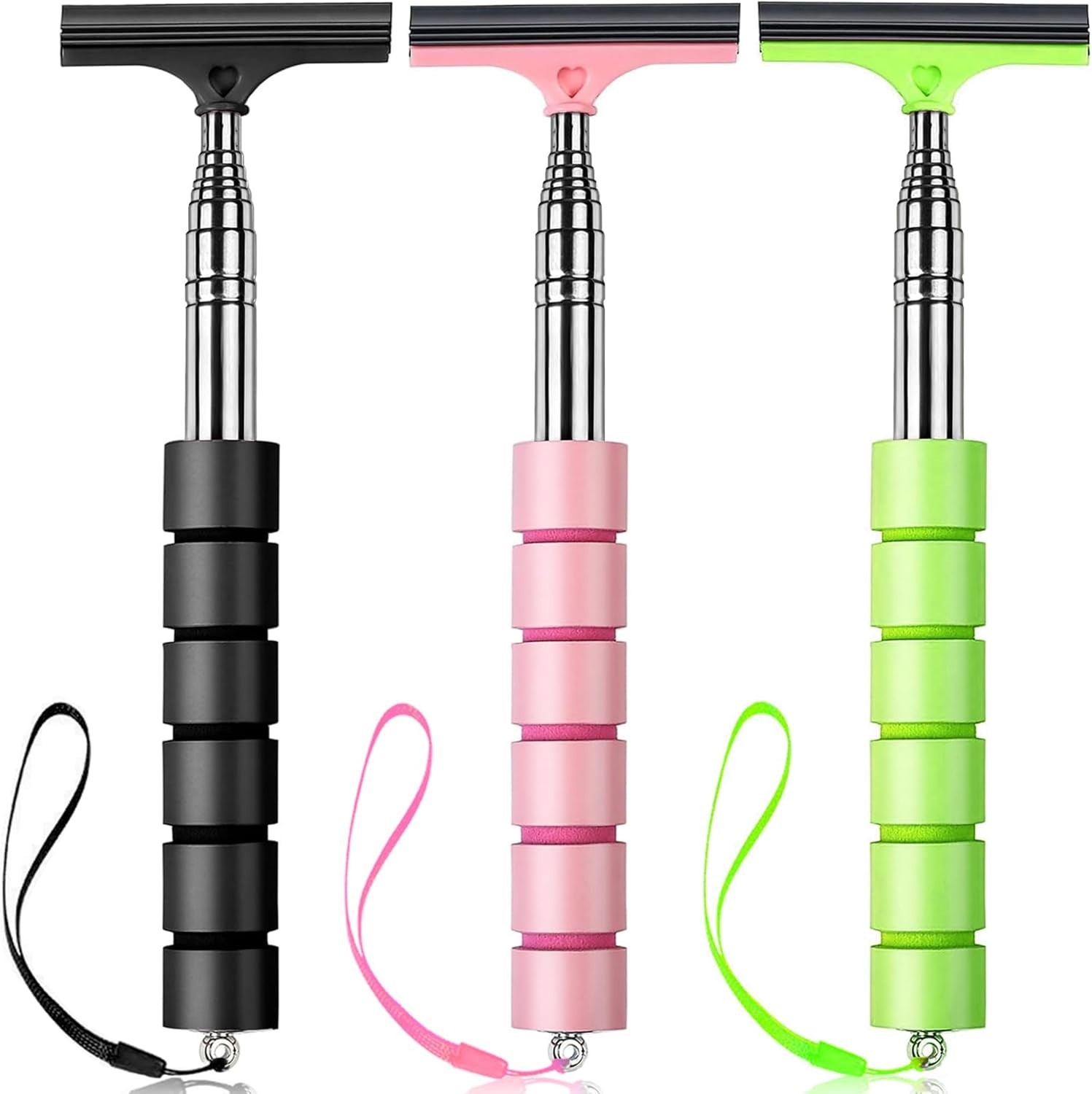 Car Mirror Squeegee Retractable Waterproof Cleaning Tool for Rainy Foggy Weather