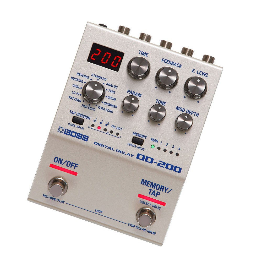 BOSS DD-200 12 Different Modes Digital Delay Pedal No Nonsense Interface TONE