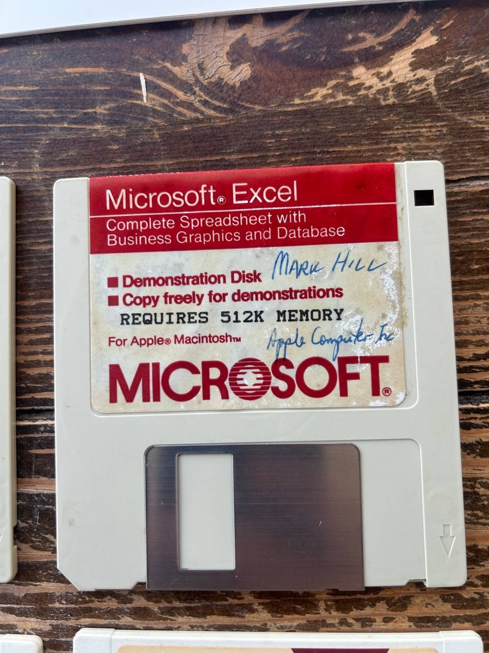 Vintage Microsoft Excel Macintosh Software 6-Disk Set Manuals Sampler
