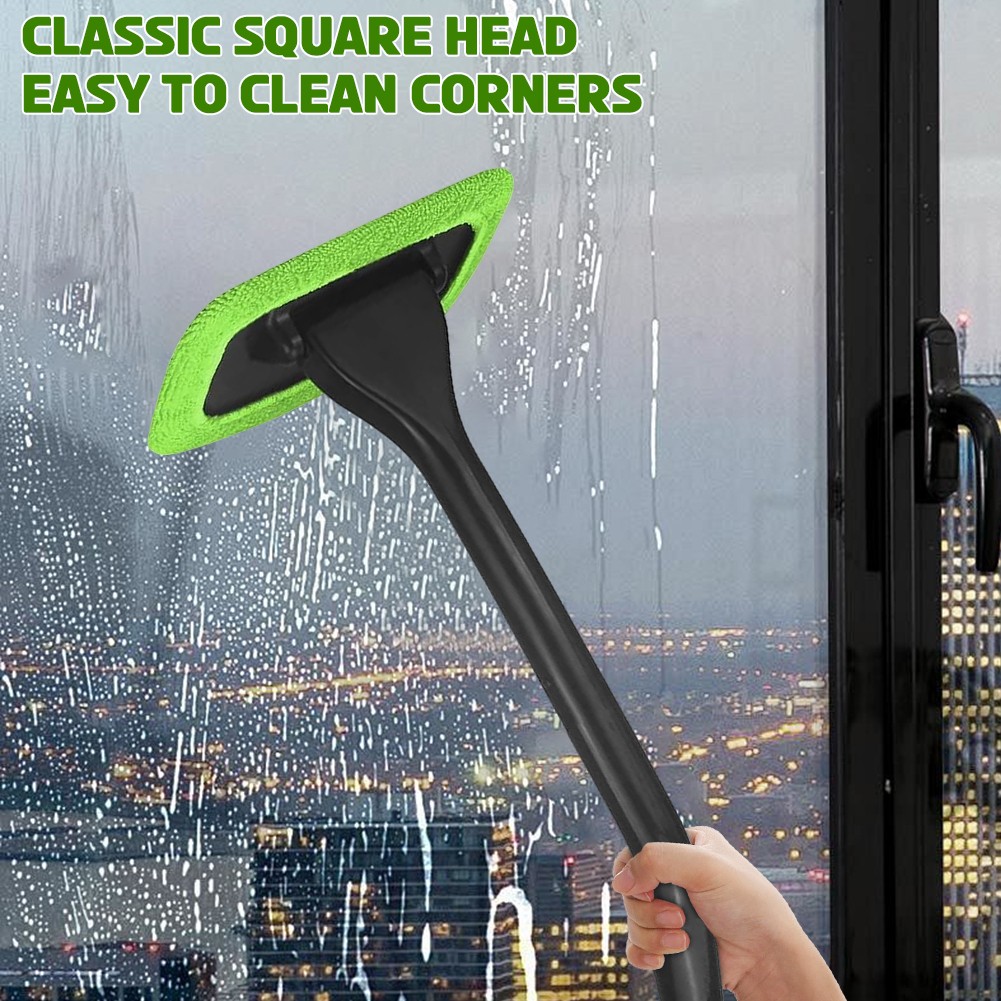 NEW Windshield Cleaner Wand Microfiber Car Inside Window Cleaning Tool Anti Fog