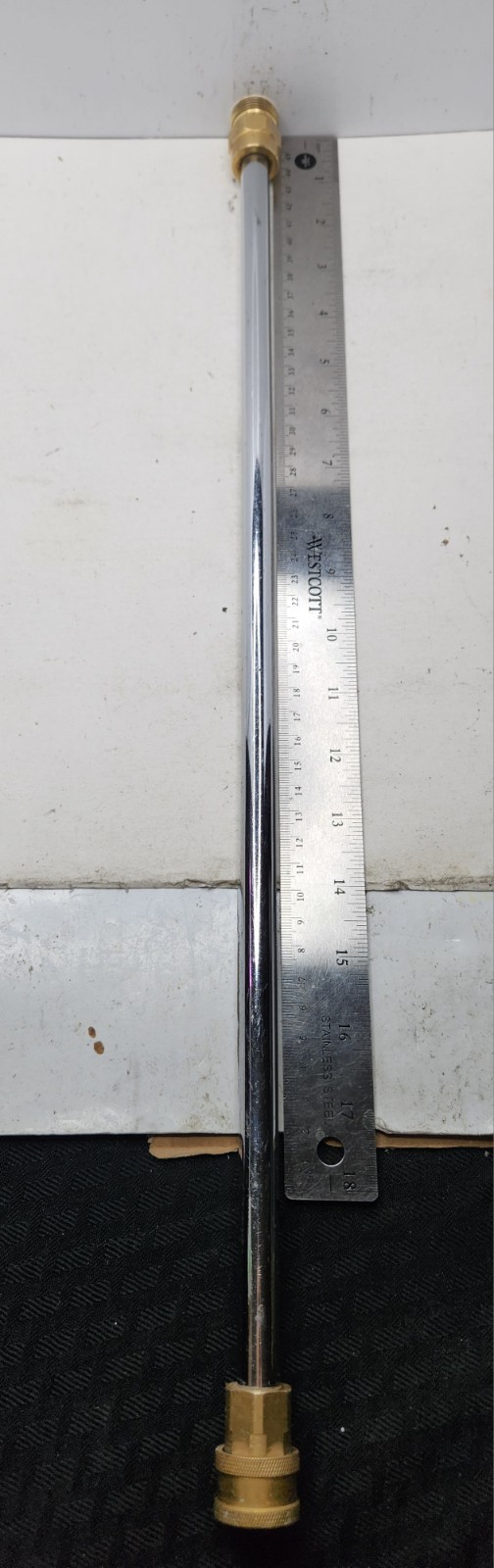 21" PRESSURE WASHER QUICK CONNECT + 3/4" THREADED LANCE SPRAY WAND EXTENSION ROD