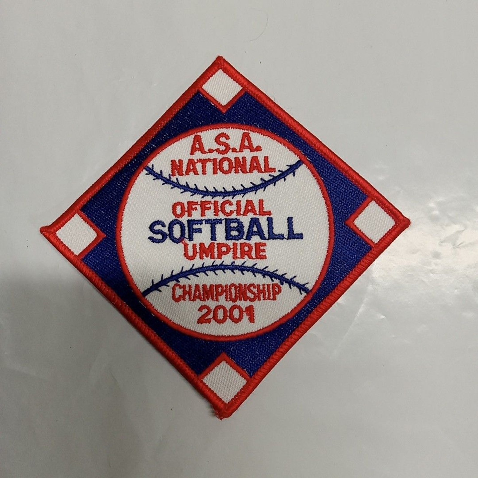 A.S.A National  Official Softball Umpire Championship 2001 Patch