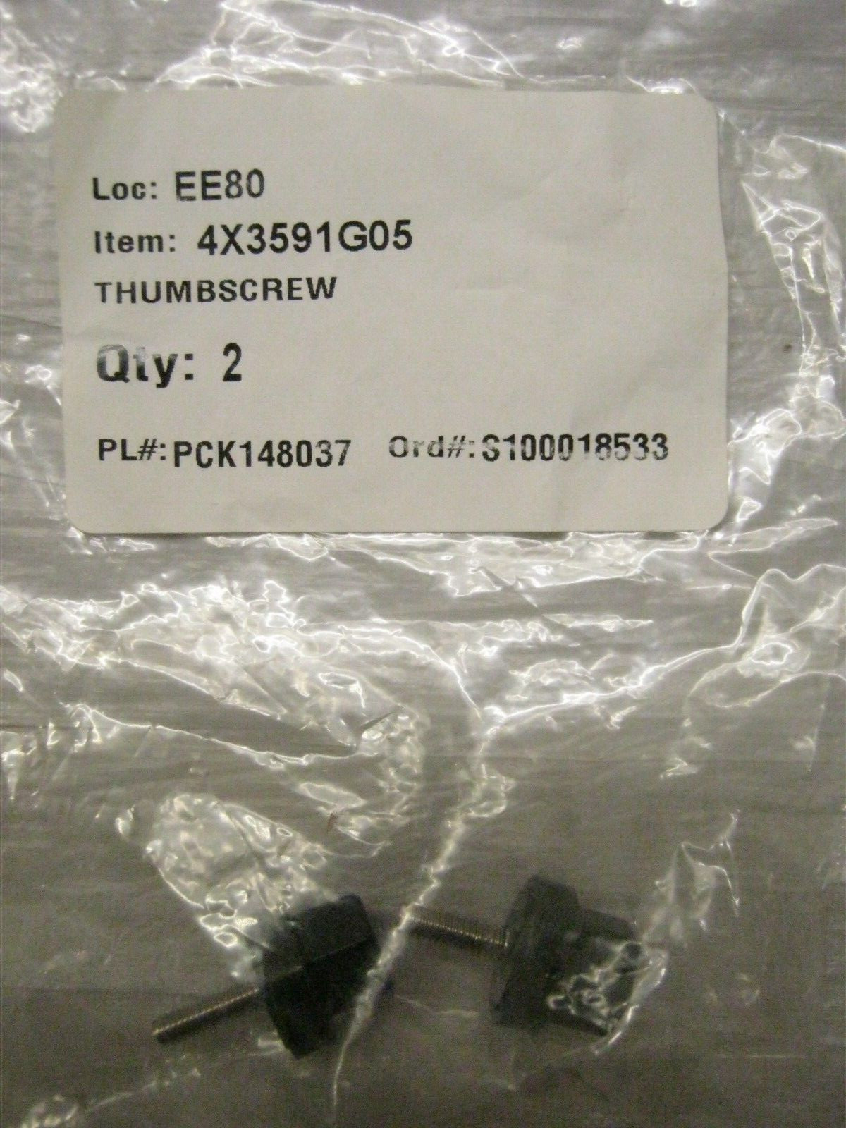 4X3591G05 Hoshizaki Ice Machine Thumb Screw Screws Pair for Thermostat Bracket