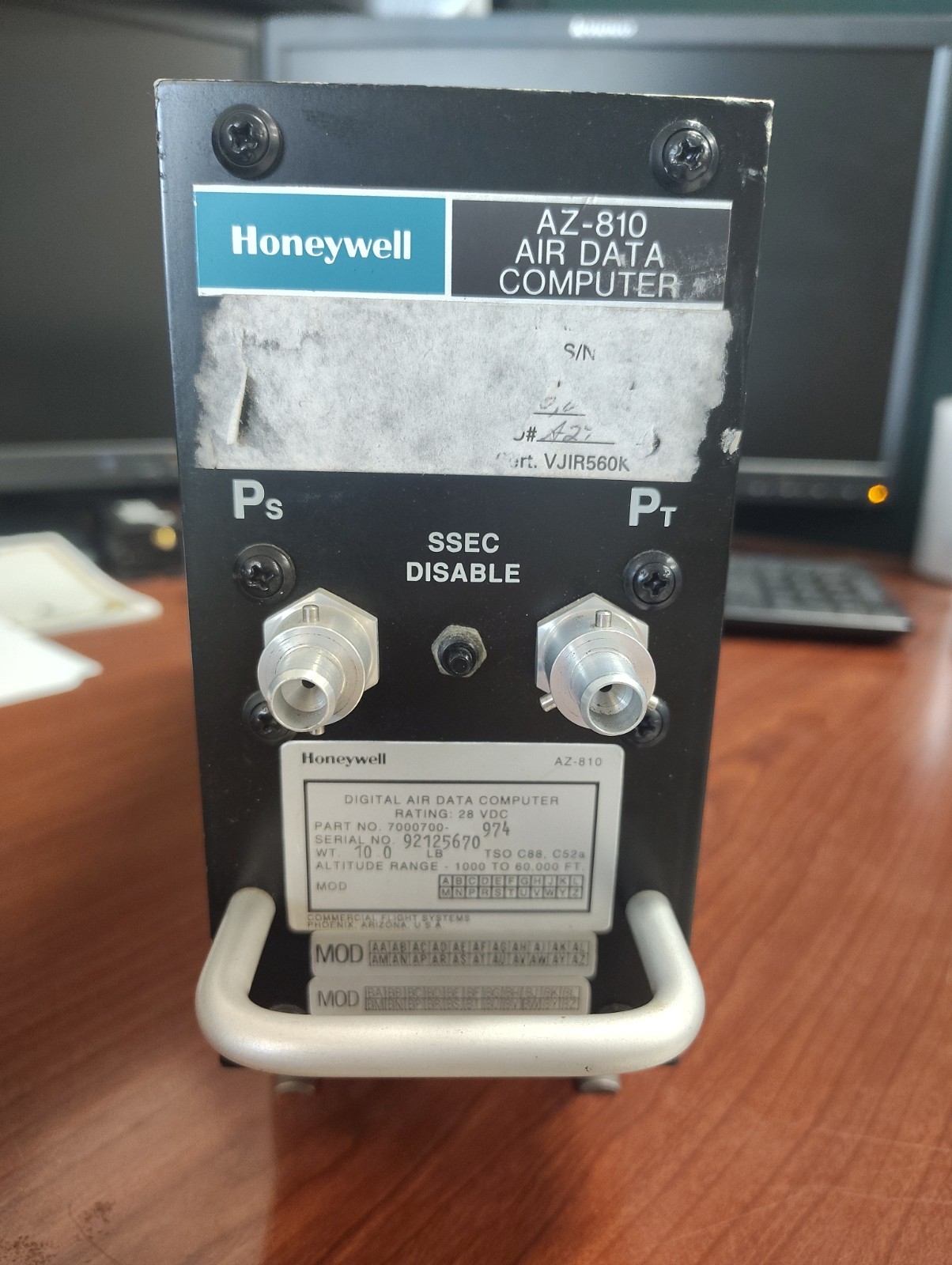 Honeywell AZ-810 p/n 7000700-974 Air Data Computer - ADC