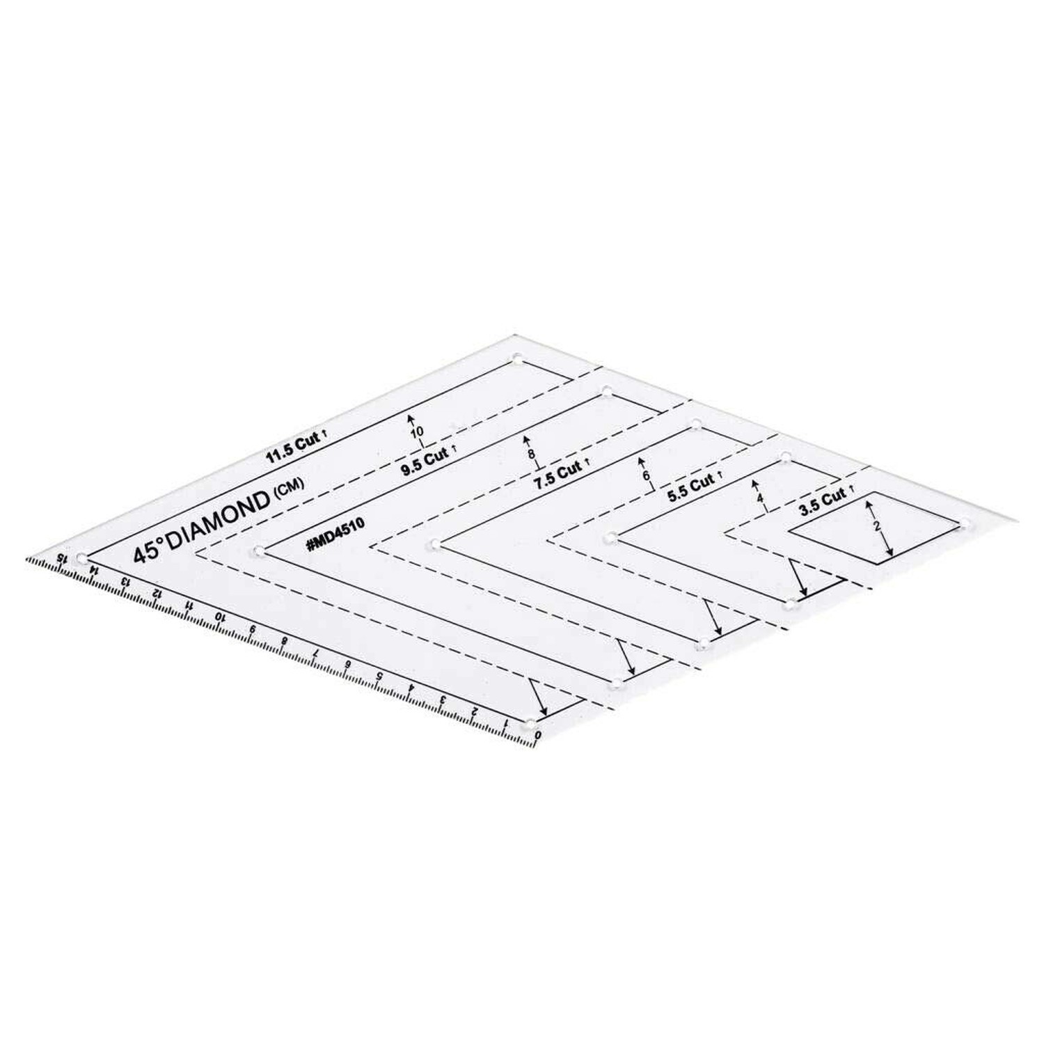 ERIOKK 5Pcs Creative Grids Quilting Templates Set,Drafting Triangles 45 60 De...