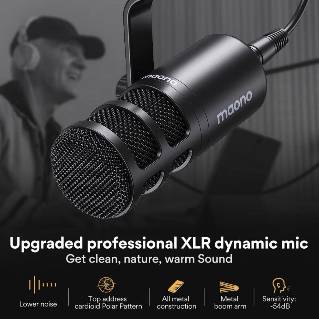 Maono MaonoCaster E2 Podcast Bundle Dynamic Microphone USB Audio Interface