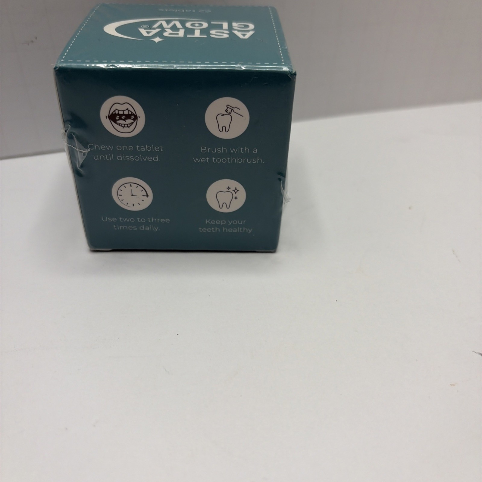 astra glow 8% hydroxyapatite toothpaste tablets new Sealed