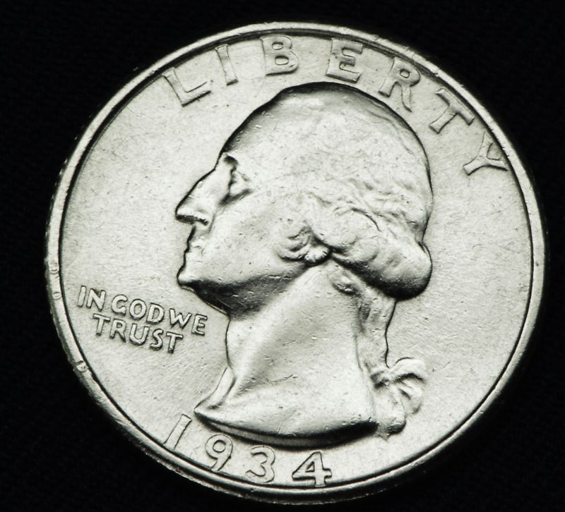 1934-p Washington Quarter.   High Grade  (Inventory A)