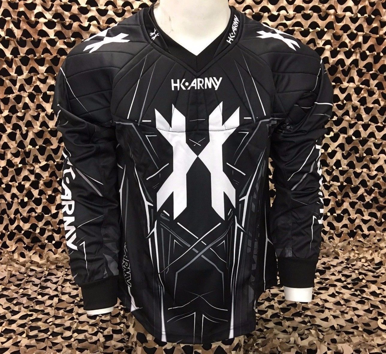 NEW HK Army HSTL Paintball Jersey - Black/Grey - Large