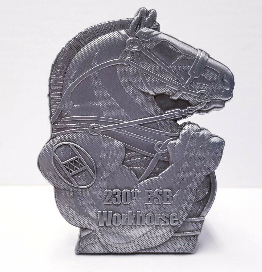 Operation Spartan Shield 230th Horse Power of the Brigade Workhorse Coin